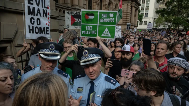 اعتراضات سیدنی هم‌زمان با سفر رییس‌جمهور اسرائیل به استرالیا